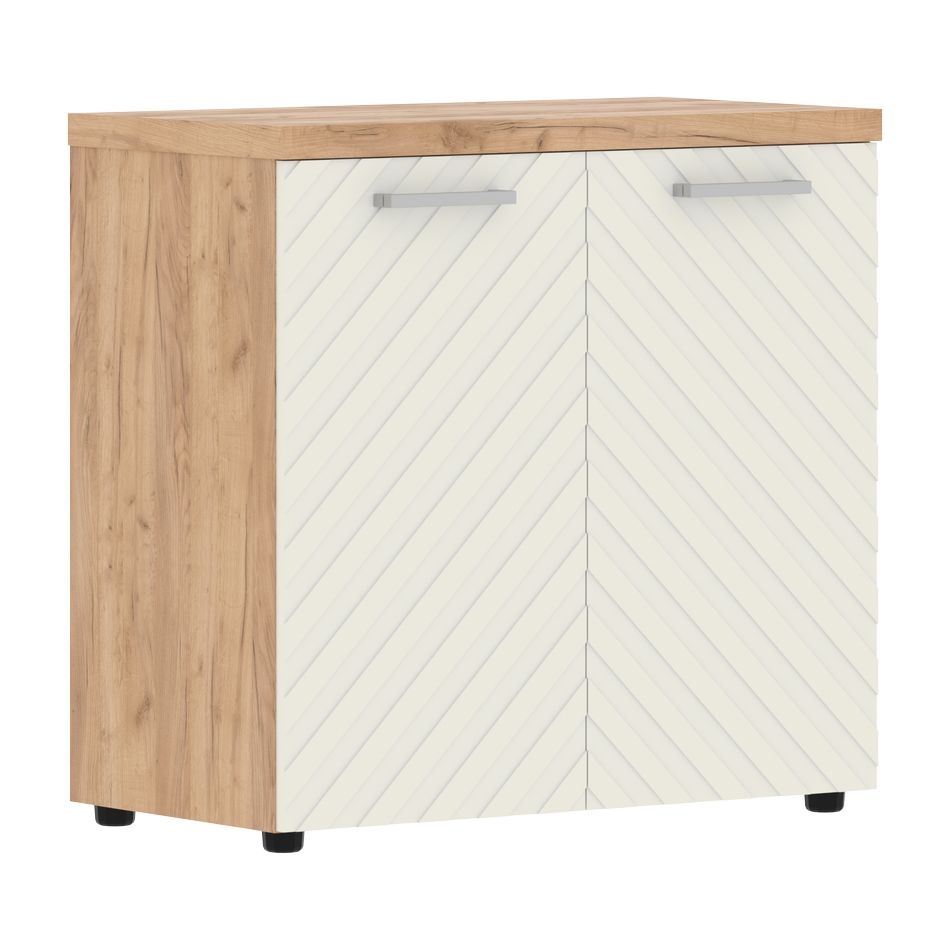 Шкаф с глухими малыми дверьми и топом Torr LUX TLLC 85.1 Дуб Бофорд Латте