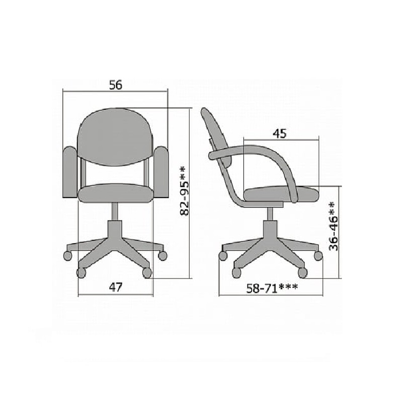 Кресло офисное Metta MA-70 AL Черное №19