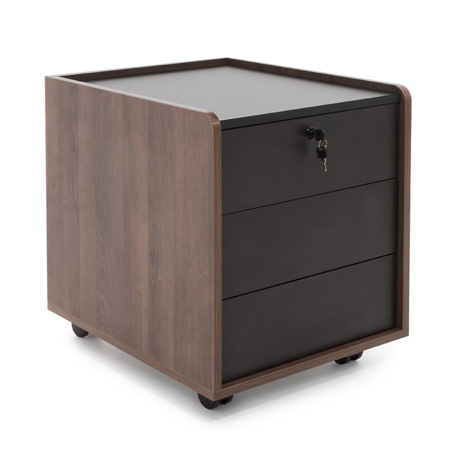 Тумба подкатная MURANO 108 301 KR/BL Кальяри/Черный