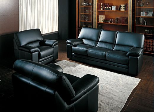 Диван трехместный ELLA 3 Dollaro 501 black Черный