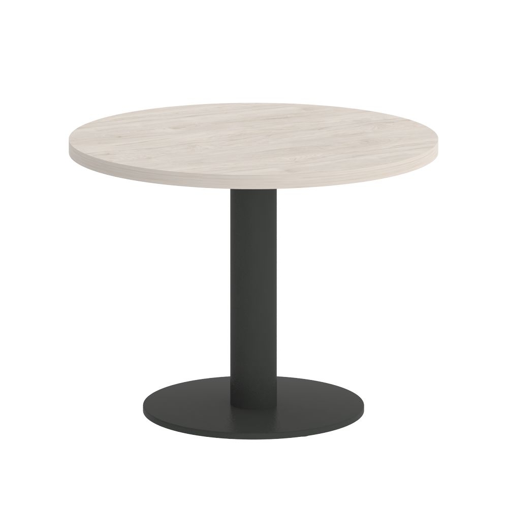 Стол журнальный круглый HOME OFFICE VR.SP-5-60.1G Денвер Светлый/Антрацит металл