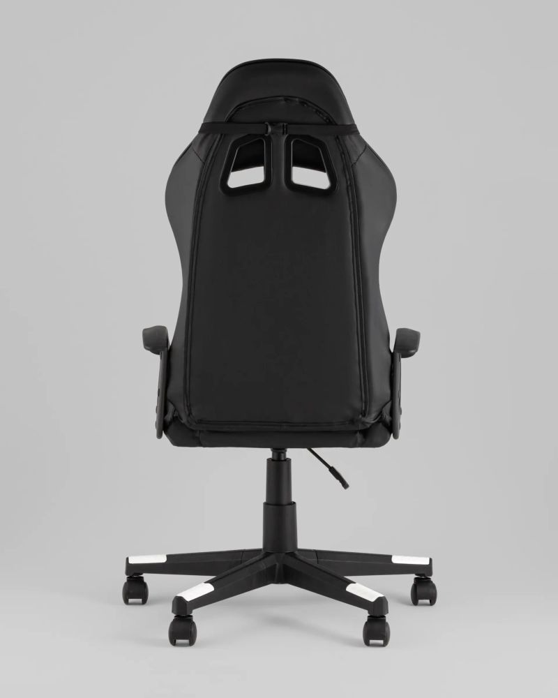 Кресло спортивное TopChairs Warden черно-белый