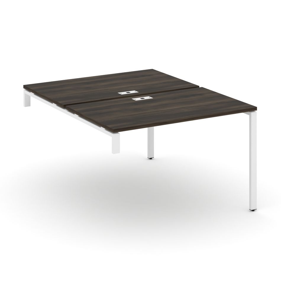 Двойной стол-надставка на опорную тумбу CONCEPT CN.DSN-002 Дуб Мали Белый