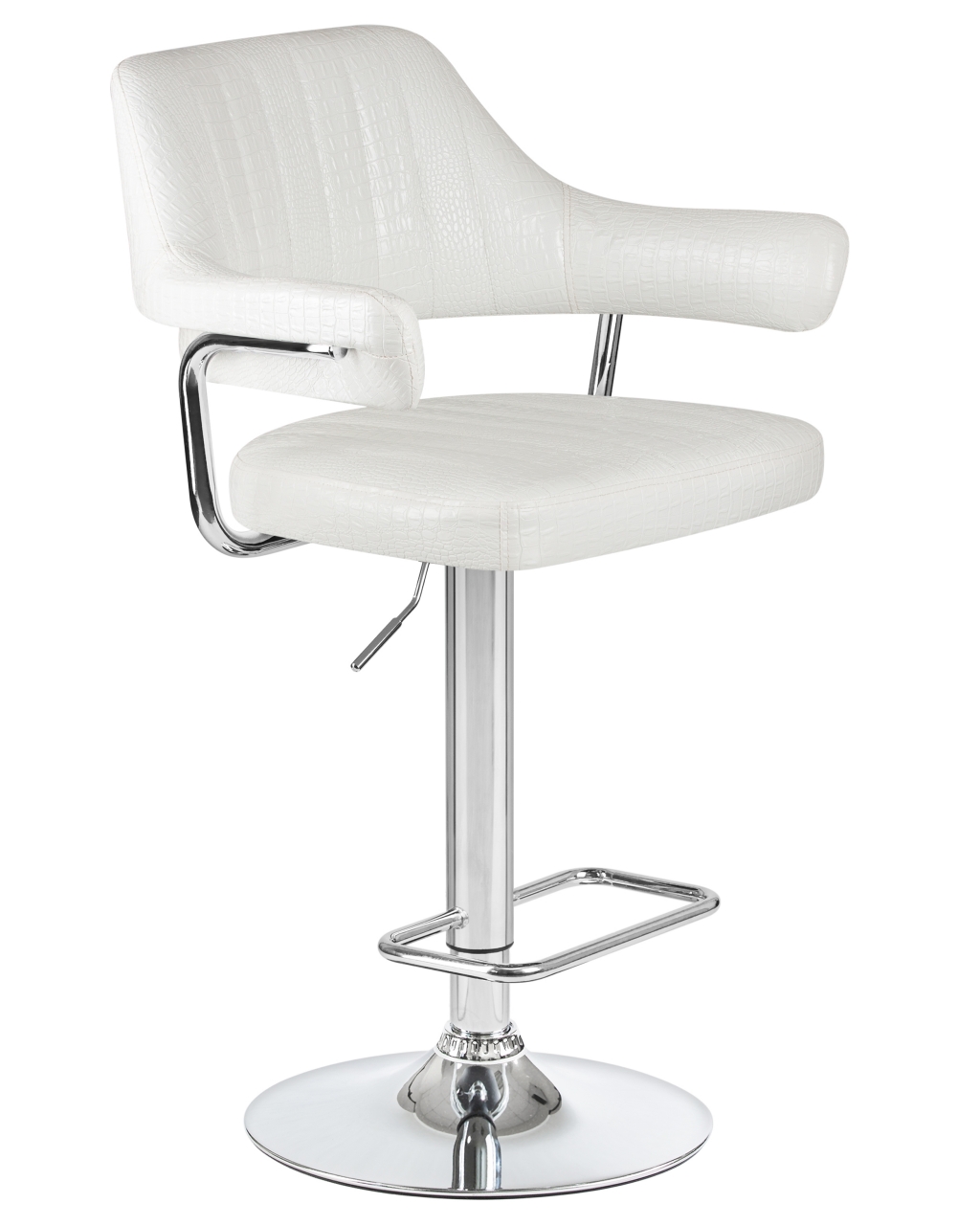 Стул барный DOBRIN CHARLY Белый крокодил
