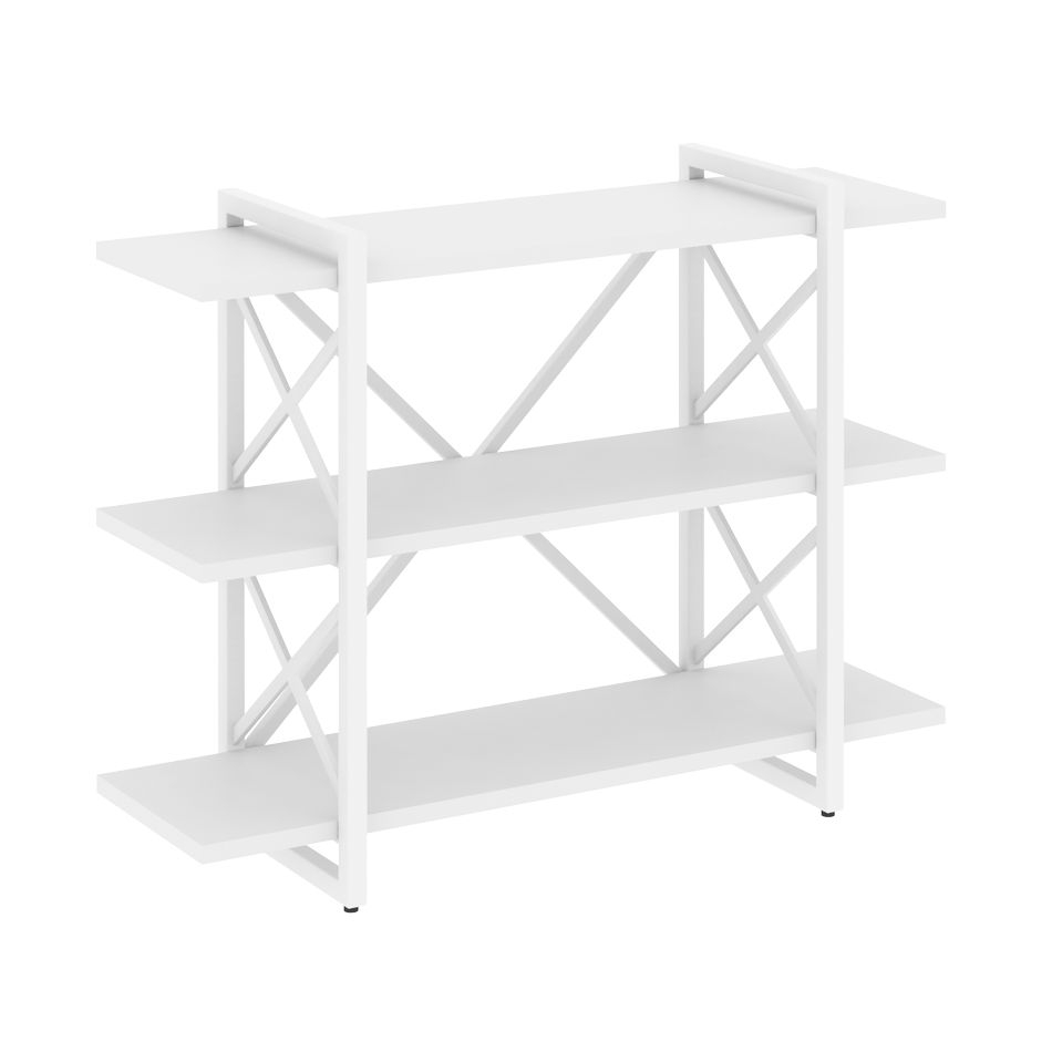 Стеллаж на регулируемых опорах - 3 полки LOFT VR.L-MST.O-3.8V Металл белый Белый Бриллиант