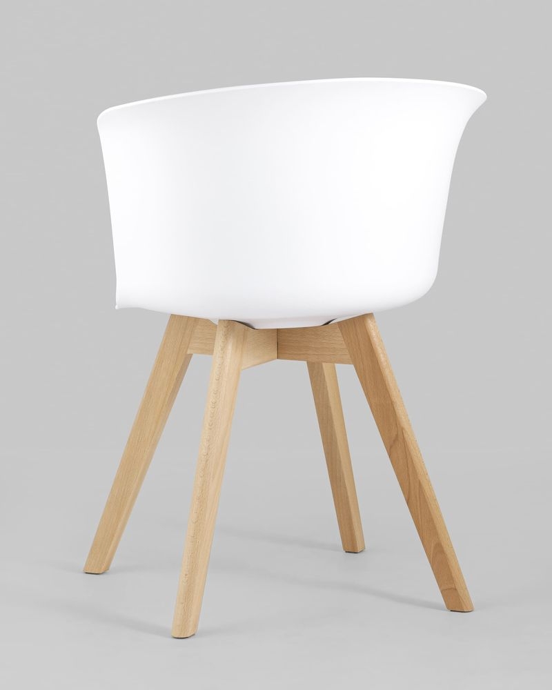 Стул пластиковый Blossom с подушкой Белый