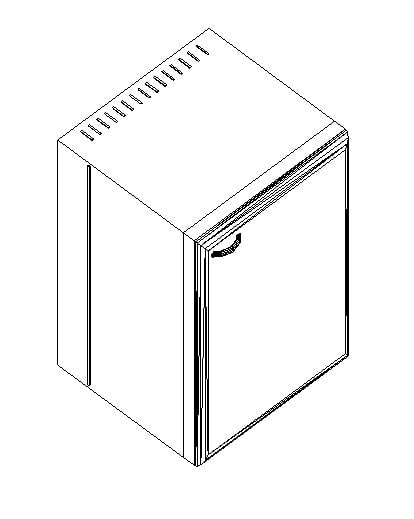 Холодильник GASTRORAG для тумбы с фригобаром ВС-42В Белый