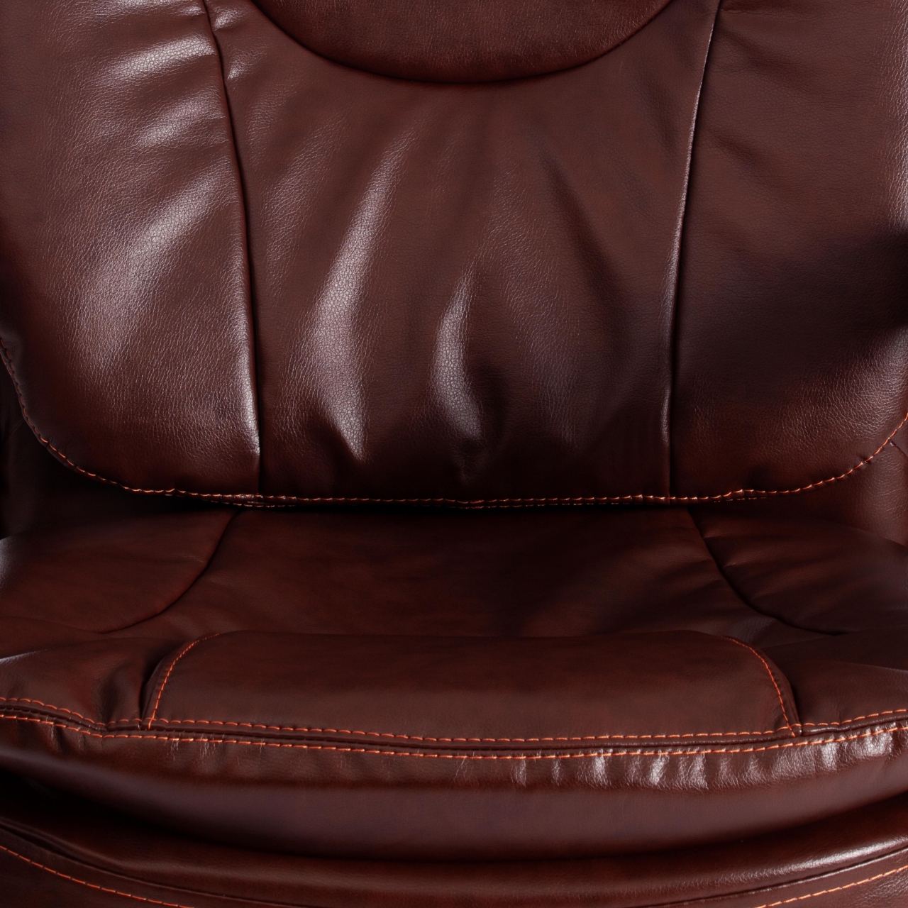 Кресло COMFORT LT (22) кож/зам, коричневый, 2 TONE