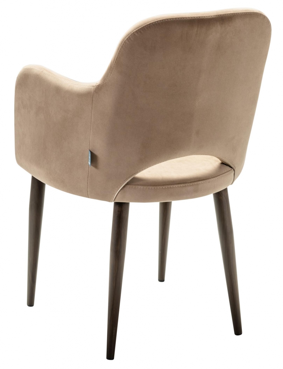 Кресло Ledger К Diag beige/т. орех