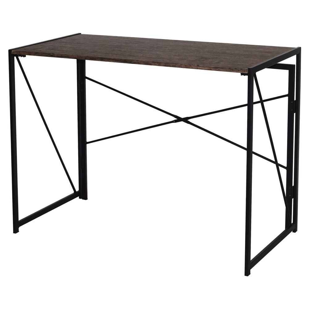 Стол на металлокаркасе BRABIX LOFT CD-002 Мореный дуб