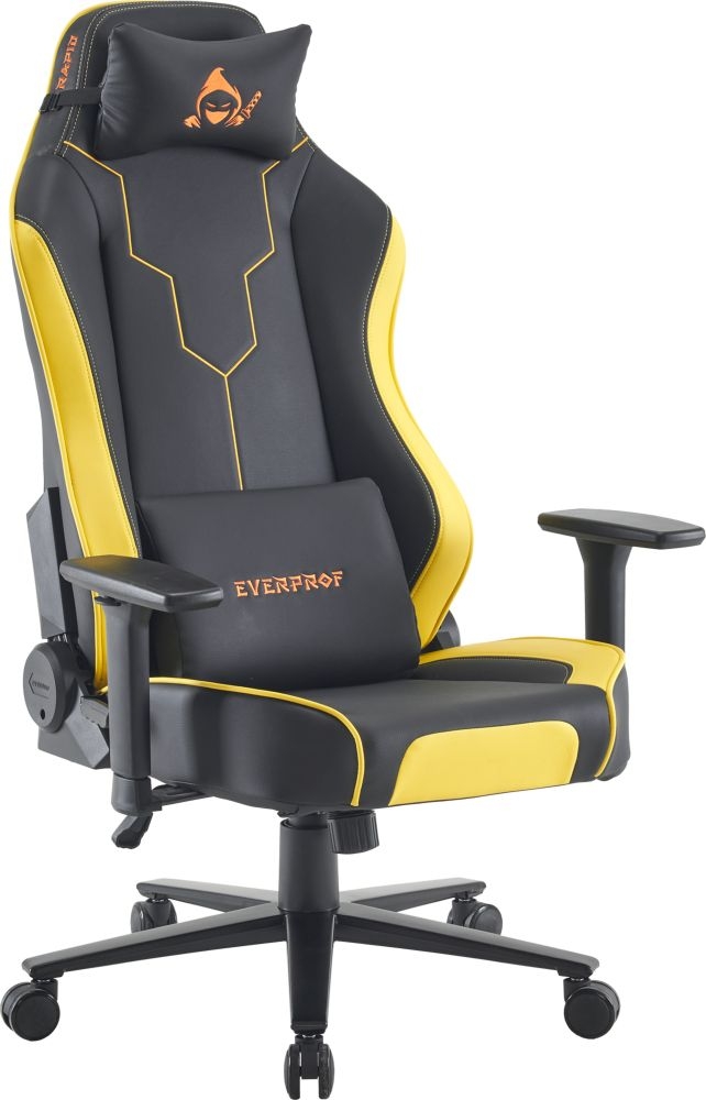 Кресло геймерское Everprof Rapid Экокожа Желтый