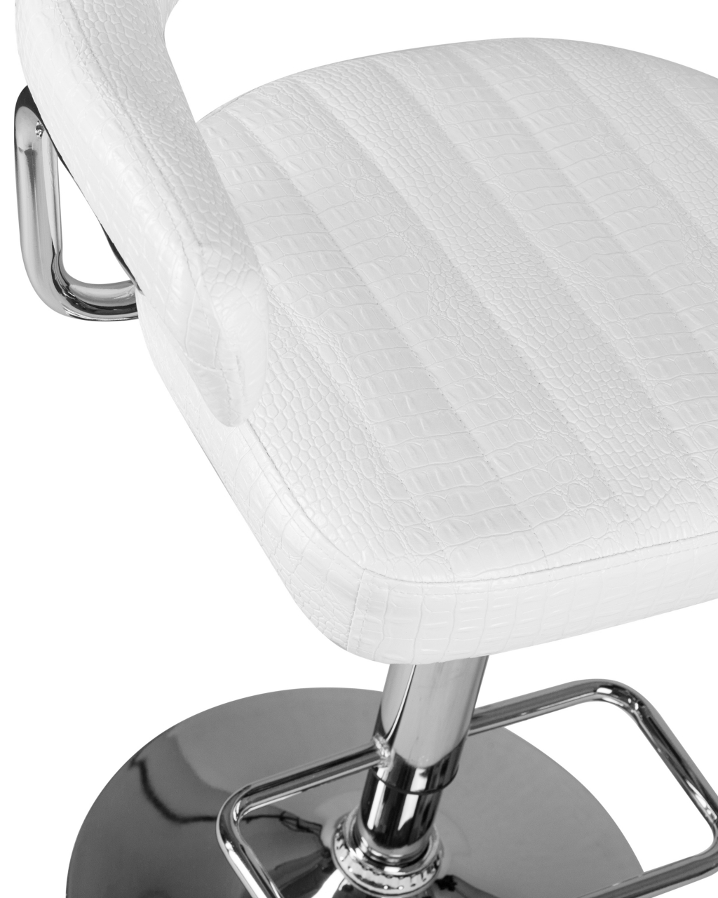 Стул барный DOBRIN CHARLY Белый крокодил