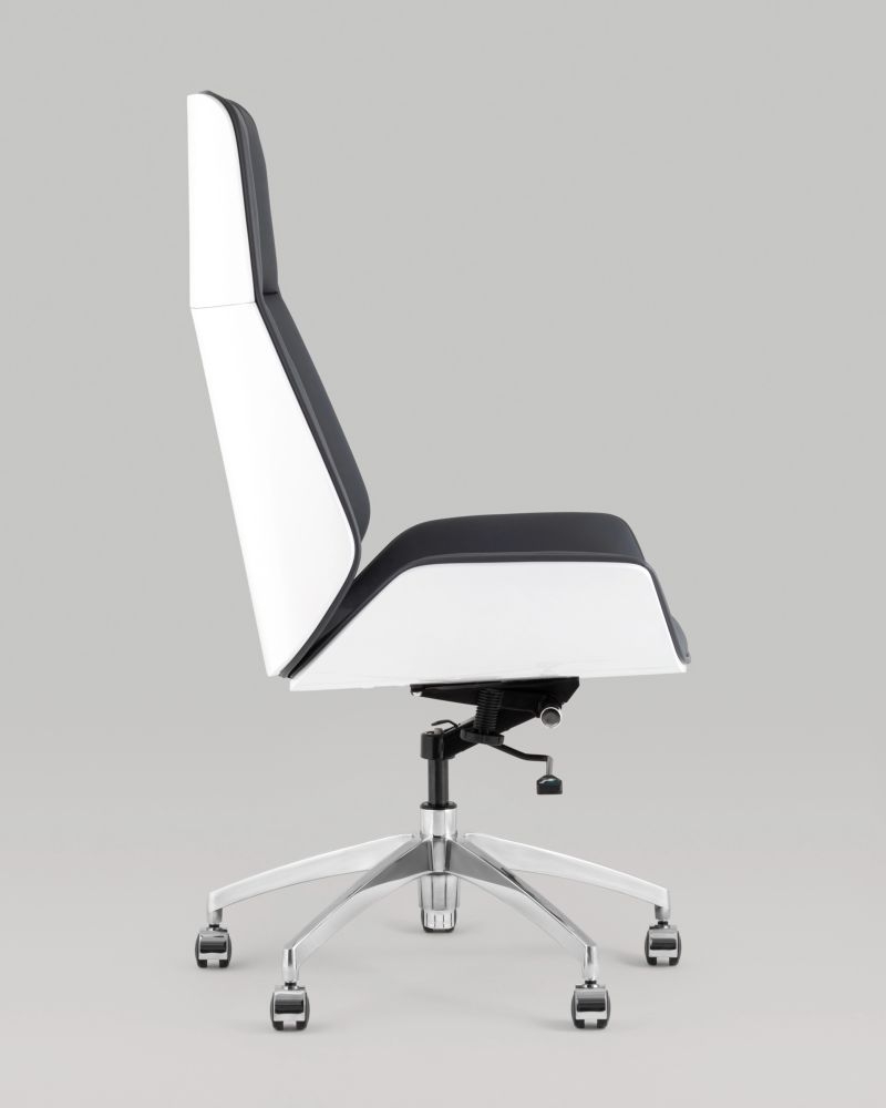 Кресло руководителя ТопЧаирс Cровн СН серо-голубой / TopChairs Crown SN