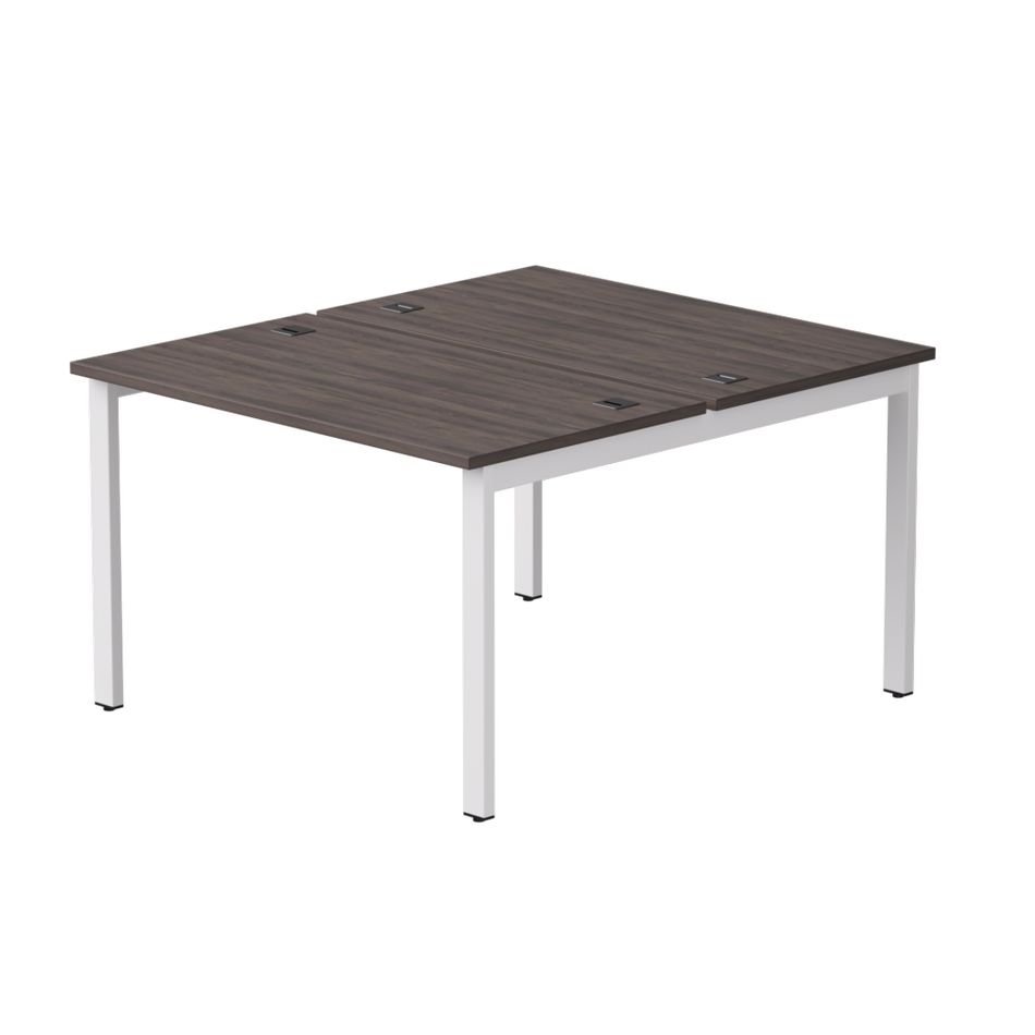 Бенч-система на 2 места на металлокаркасе, опоры 45 гр Everprof EVO 254S015 Дуб Пасадена Белый