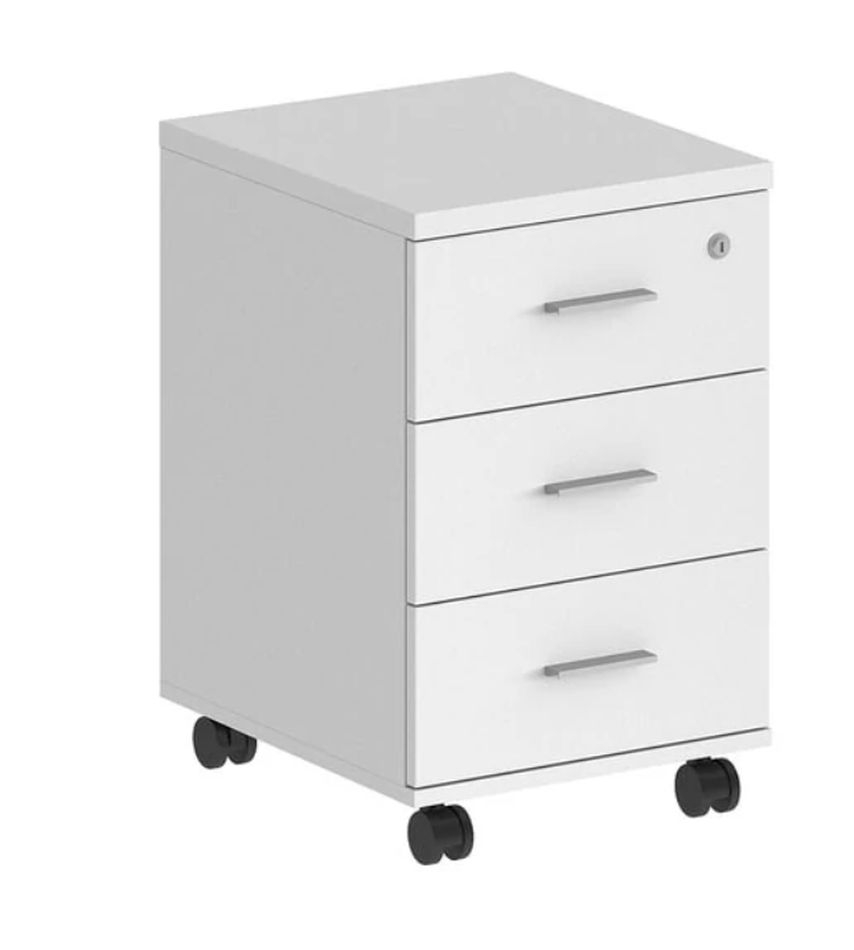 Тумба мобильная с тремя ящиками Sigma SG.612.WH.WH Белый