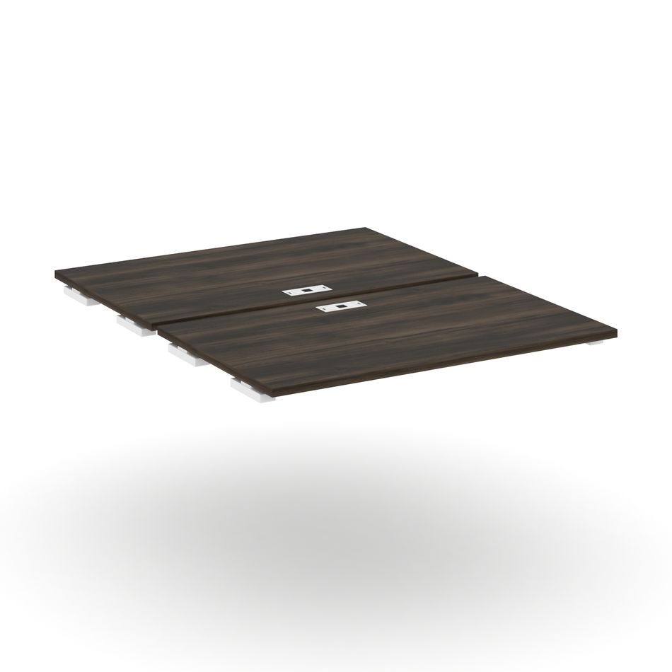 Двойной стол-приставка к двум опорным тумбам/шкафам CONCEPT CN.DSPR-006 Дуб Мали Белый