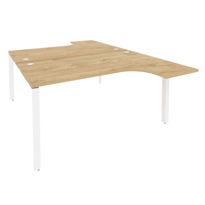 Рабочая станция на П-образном м/к ONIX O.MP-D.SA-4 Тиквуд Светлый/Белый