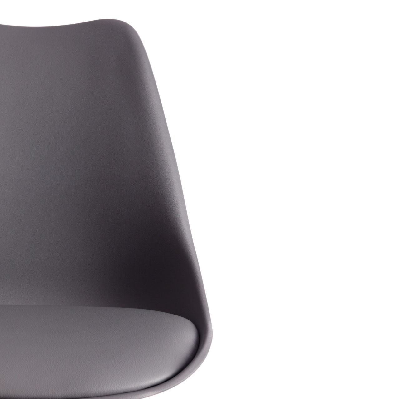 Стул барный TULIP BAR (mod. C1014H-1) пластик/дерево, 42 х 47,5 х 104 см, Grey (серый) 92717 / натуральный