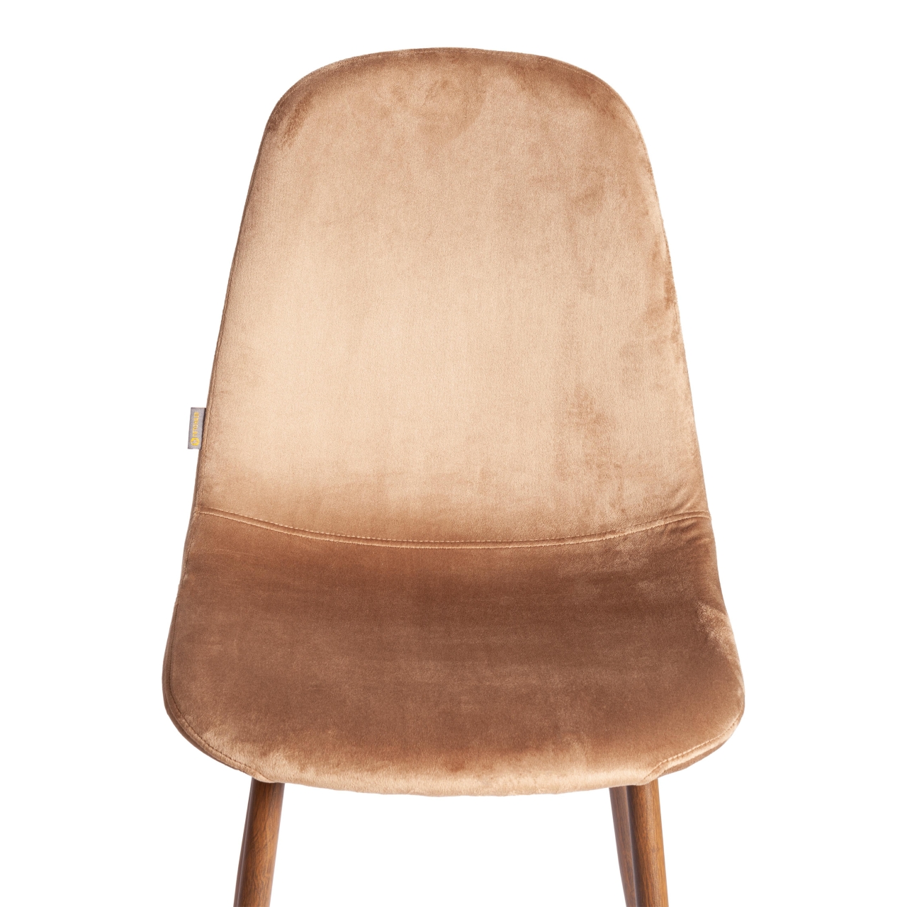 Стул BREEZE (mod. JSC-58) Велюр/металл , 44 х 53 х 86 см, Dark brown (темно-коричневый) HLR11/ орех