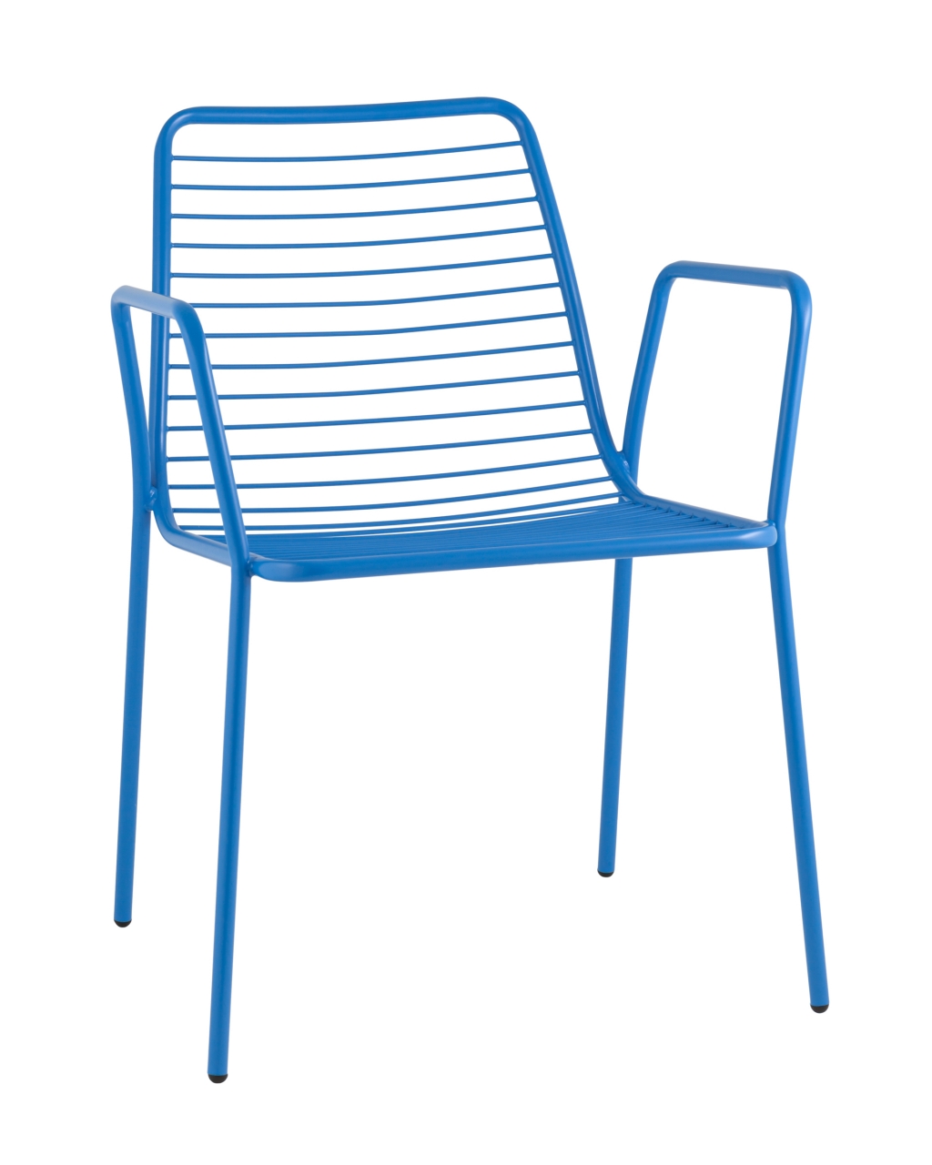 Стул Дели с подлокотниками металл Голубой