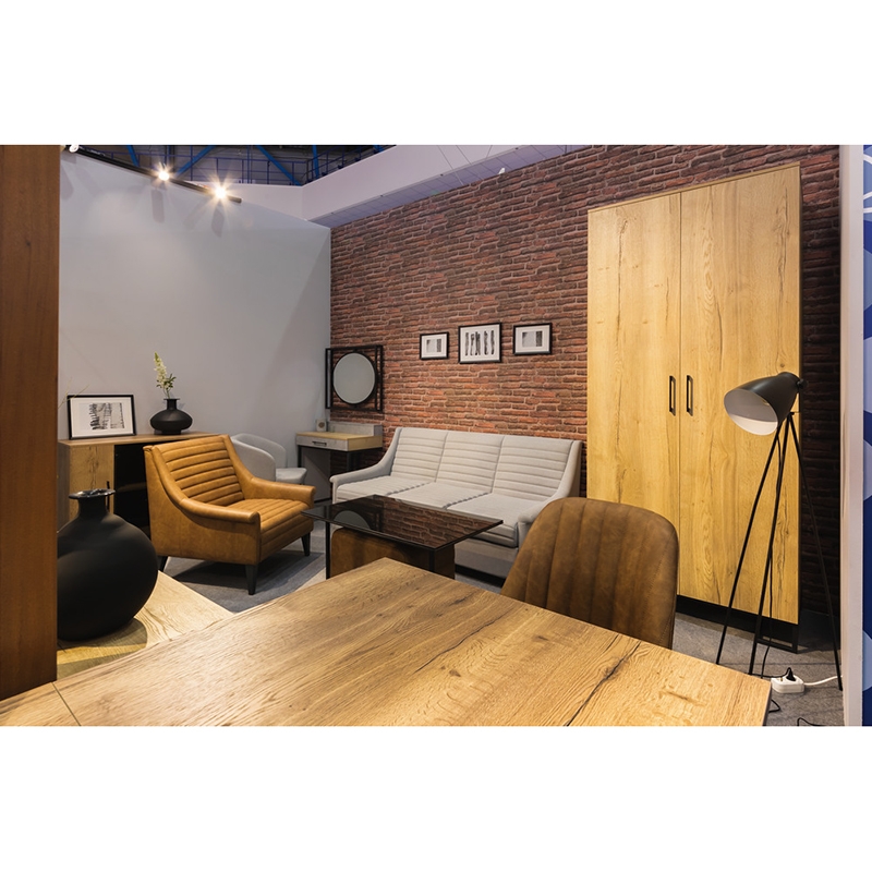 Шкаф двухстворчатый Loft без зеркал Дуб Натур