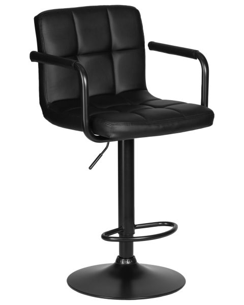 Стул барный DOBRIN KRUGER ARM BLACK (черный) 2 шт