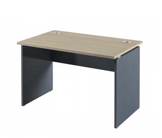 Стол письменный с 2 заглушками кабель-канала Инновация I-22 Вяз Нэнси/Антрацит
