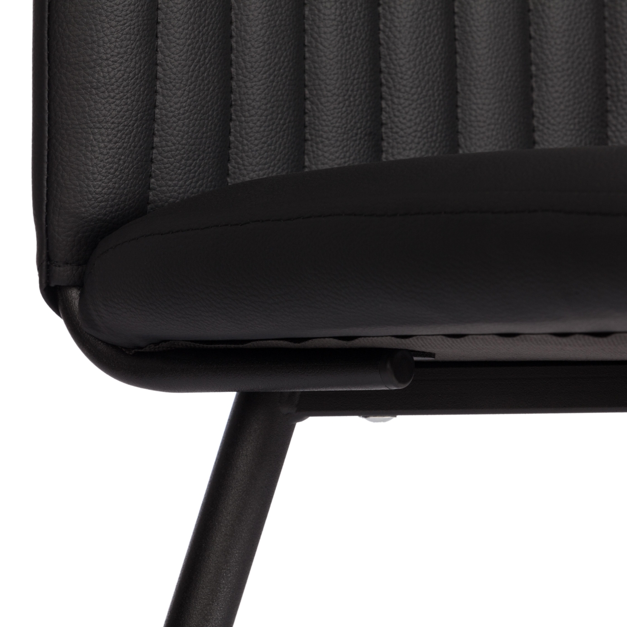 Стул обеденный Monte Carlo TREND, экокожа, черная, 49х51х93 см