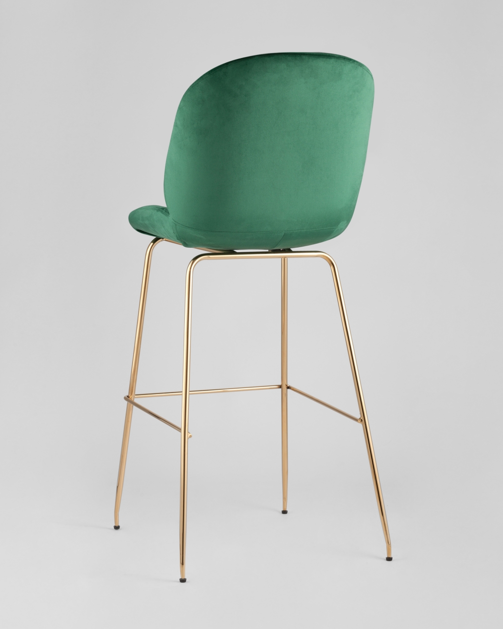 Стул барный Beetle Lite PU со спинкой Изумрудный