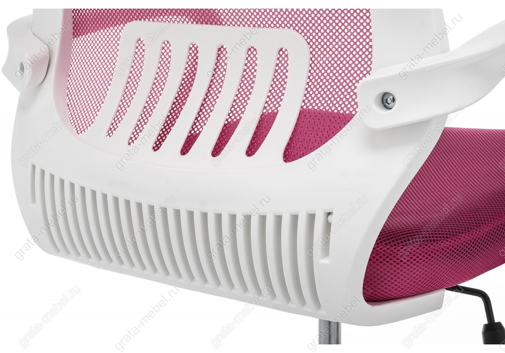 Компьютерное кресло Ergoplus белое / розовое