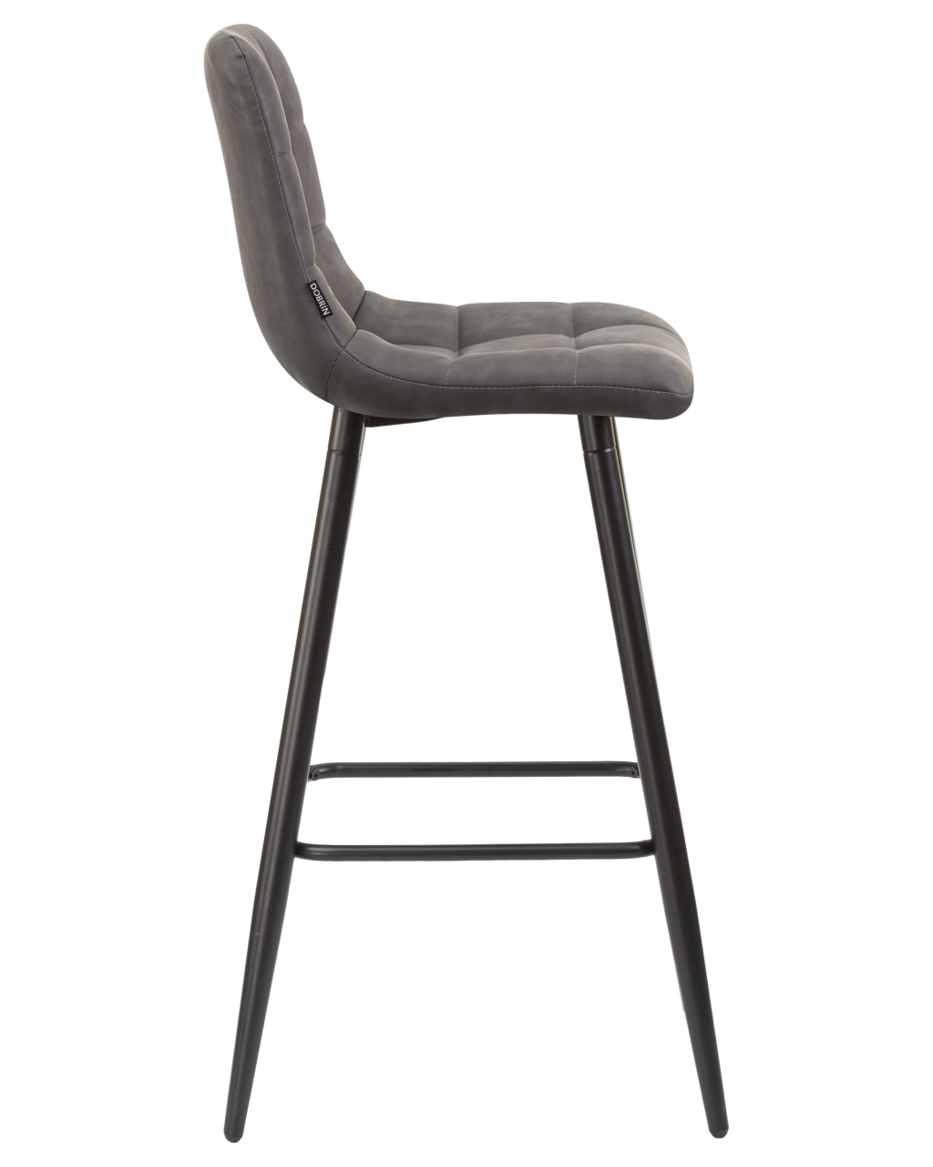 Стул барный DOBRIN NICOLE Серая экокожа RU-08