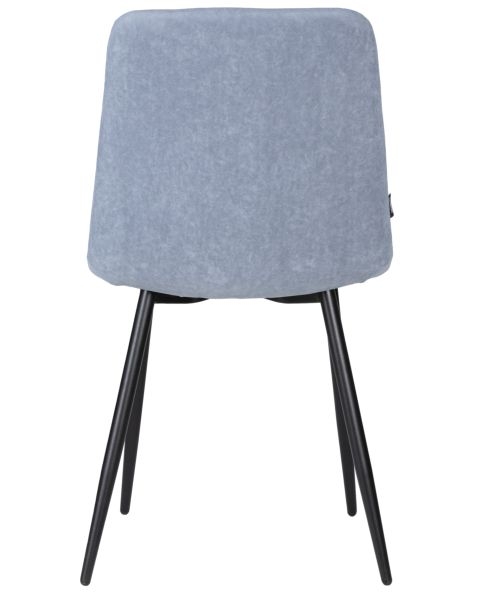 Стул обеденный DOBRIN CHILLY ROMBO (Серо-голубой Simple 26, основание черное) 4 шт