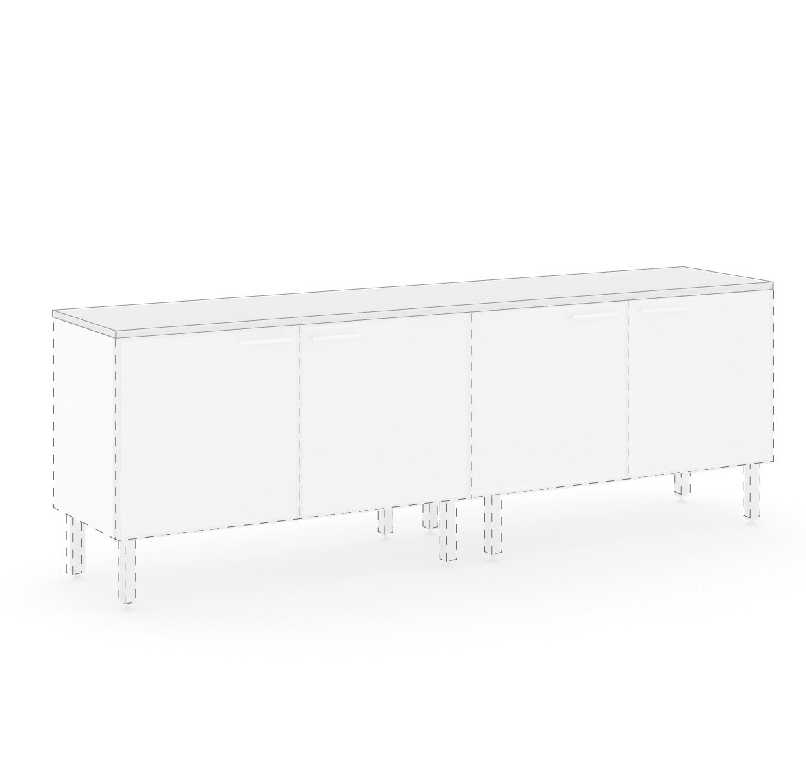 Factory Light DADO Топ L200 толщина 25мм Белый