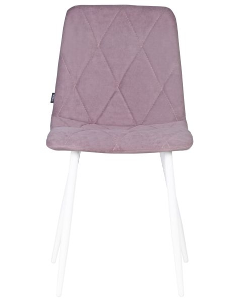 Стул обеденный DOBRIN CHILLY ROMBO (Лавандовый Simple 48, основание белый) 4 шт