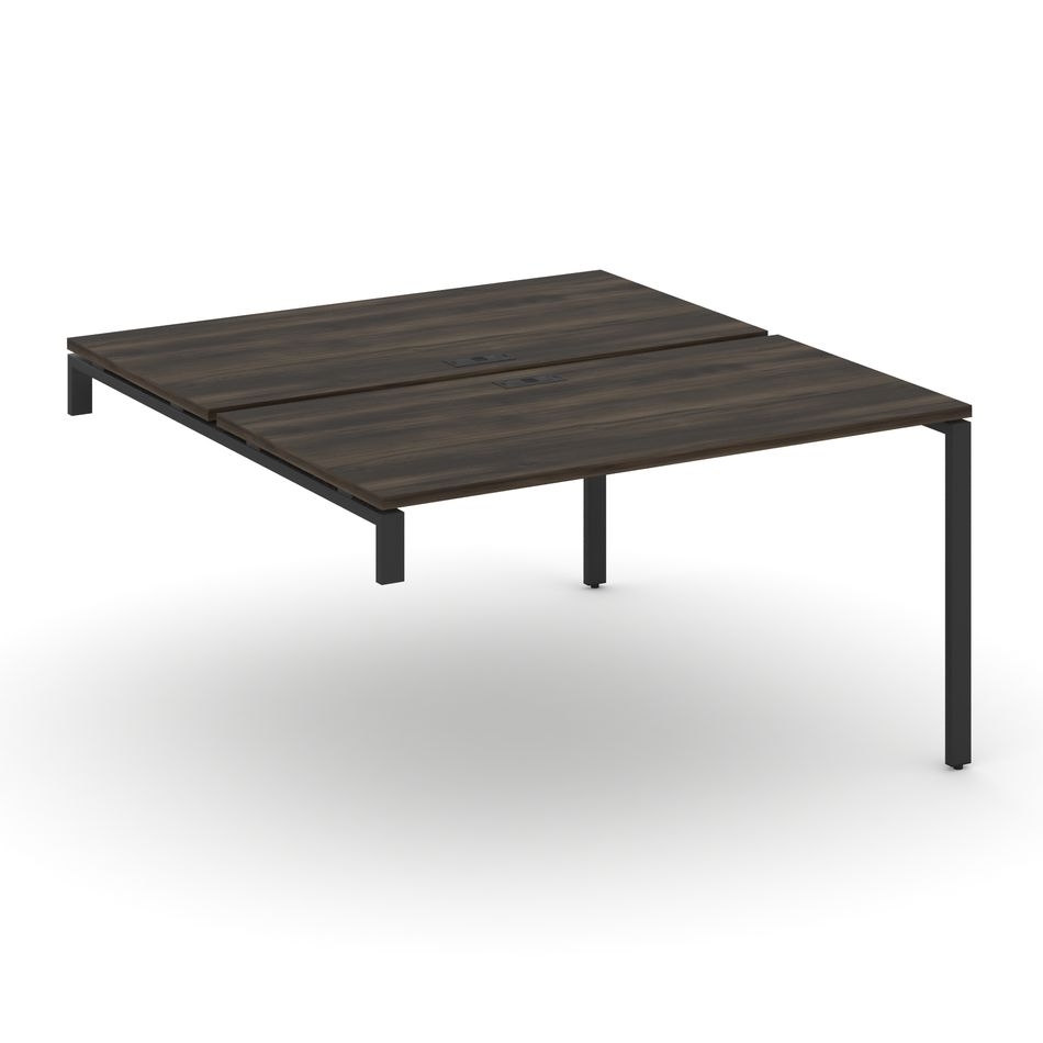 Двойной стол-надставка на опорную тумбу CONCEPT CN.DSN-003 Дуб Мали Антрацит