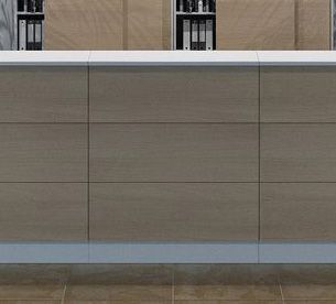 Ресепшен прямой 100 Reception Steel 15100 Дуб светлый