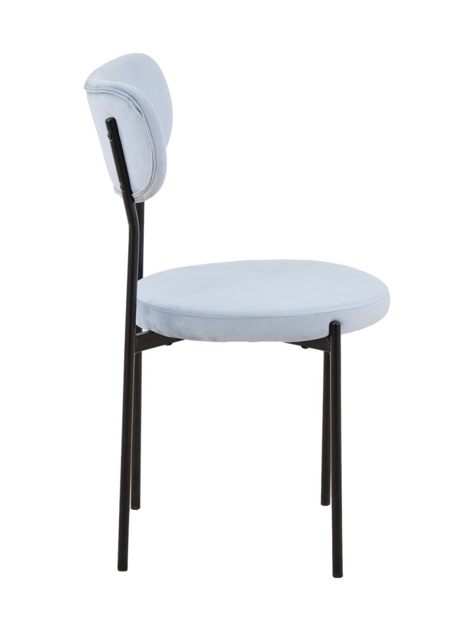 Стул Барбара NEW велюр Серо-голубой