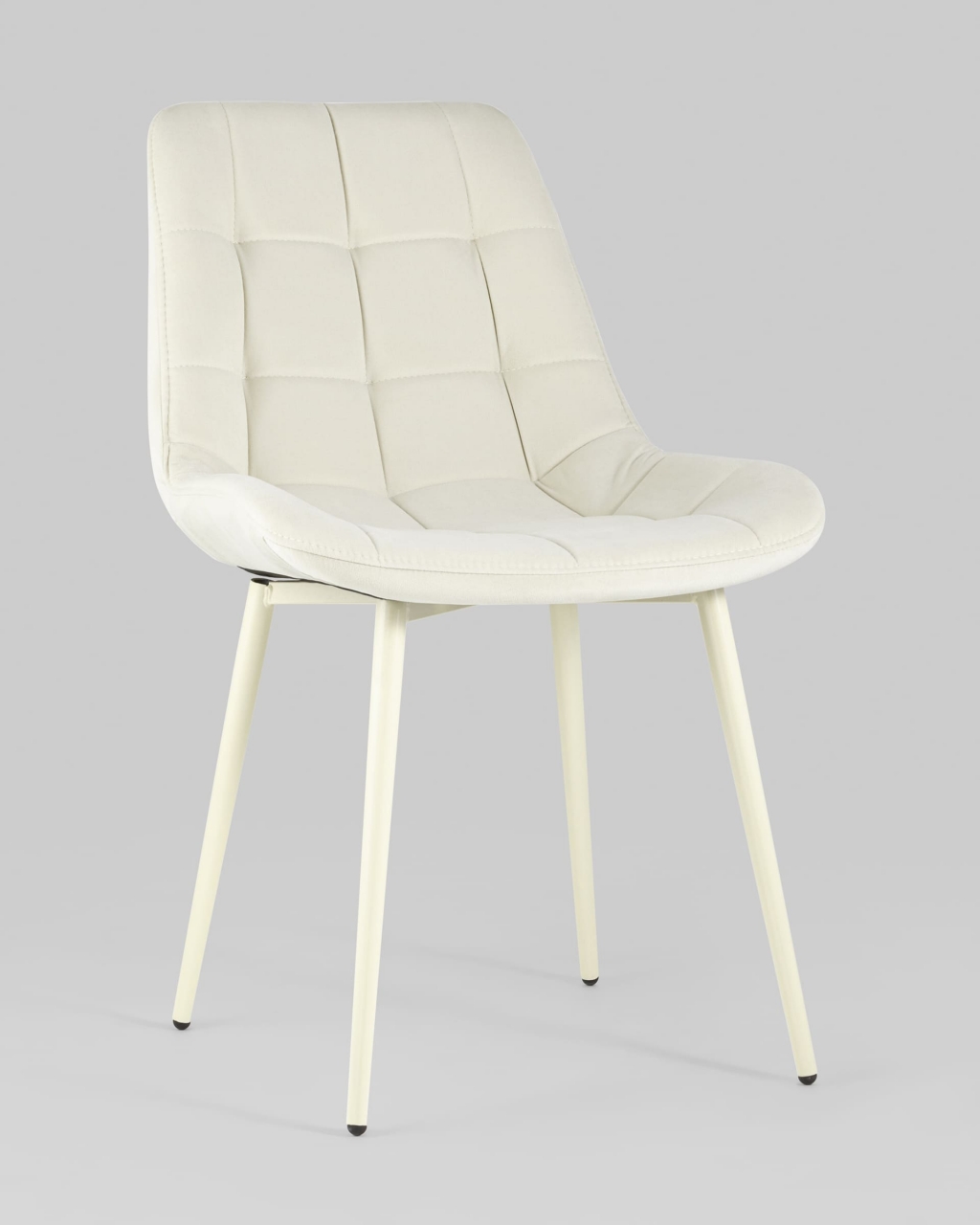 Стул Флекс кремовые ножки велюр Бежевый