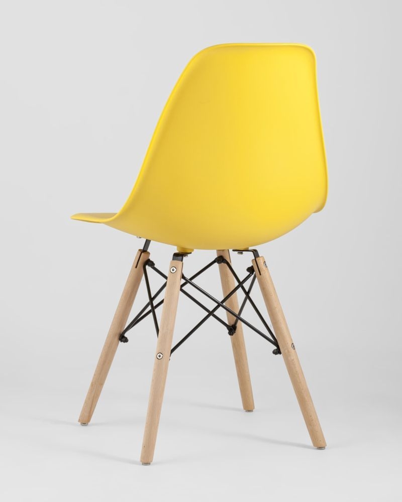 Стул Eames Style DSW желтый (разборный каркас)