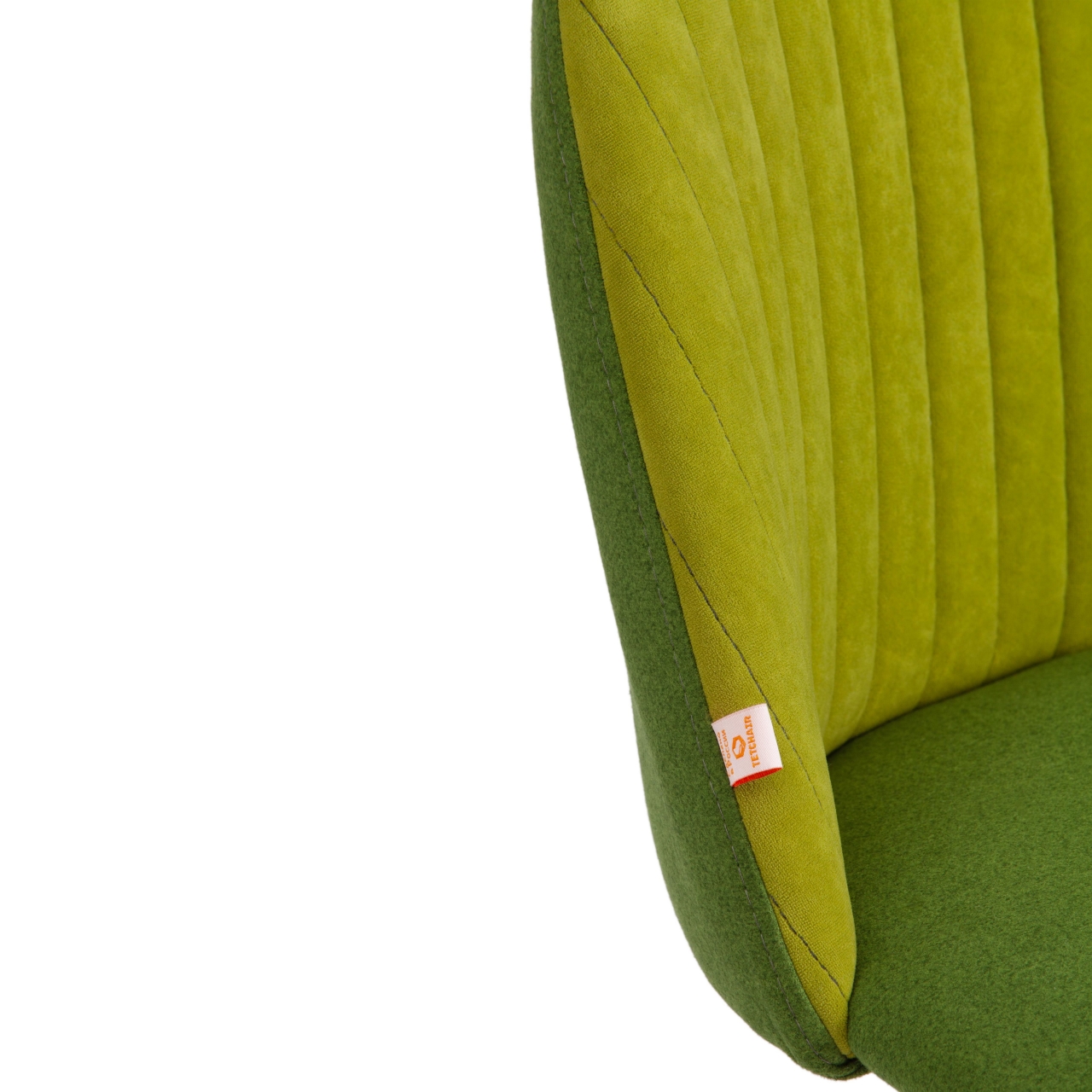 Кресло MELODY флок/экошерсть, олива/зеленый, 23/1811-19