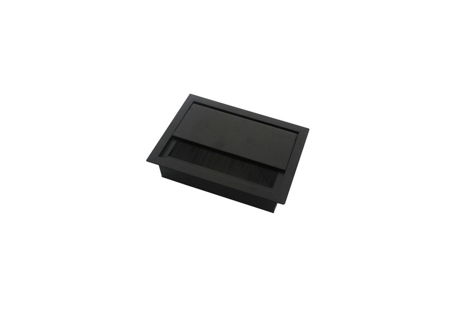 Лючок прямоугольный, металлический CBM33622004 Черный
