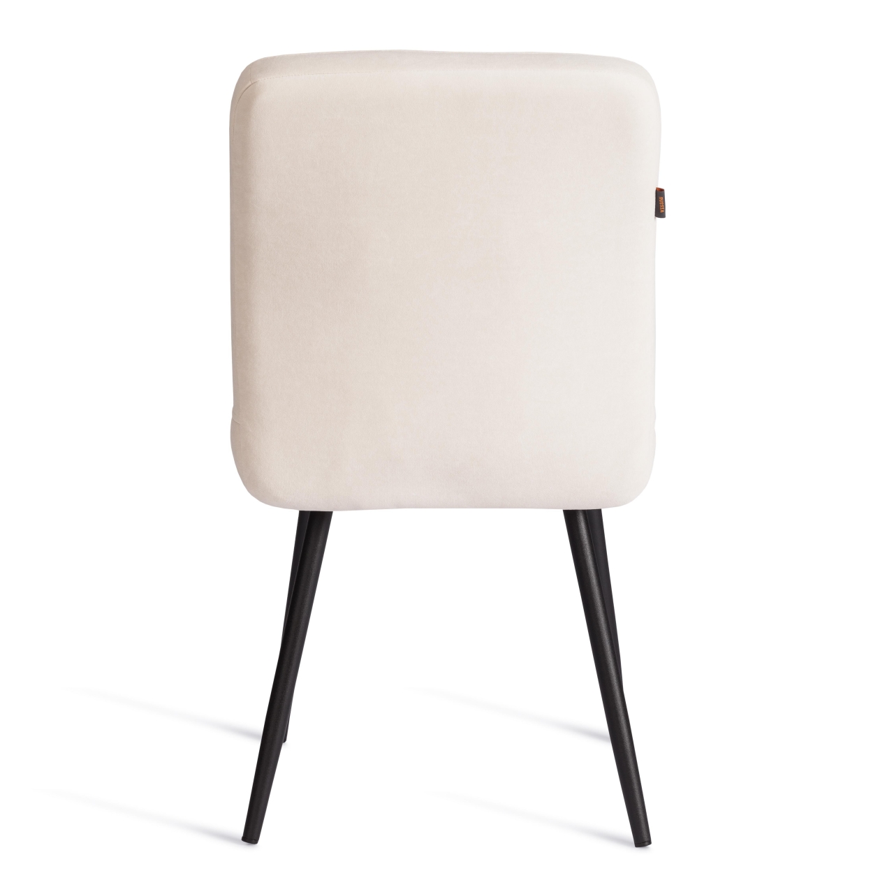 Стул обеденный Medeo LT, велюр, молочный/черный, 4, 45х56х89 см