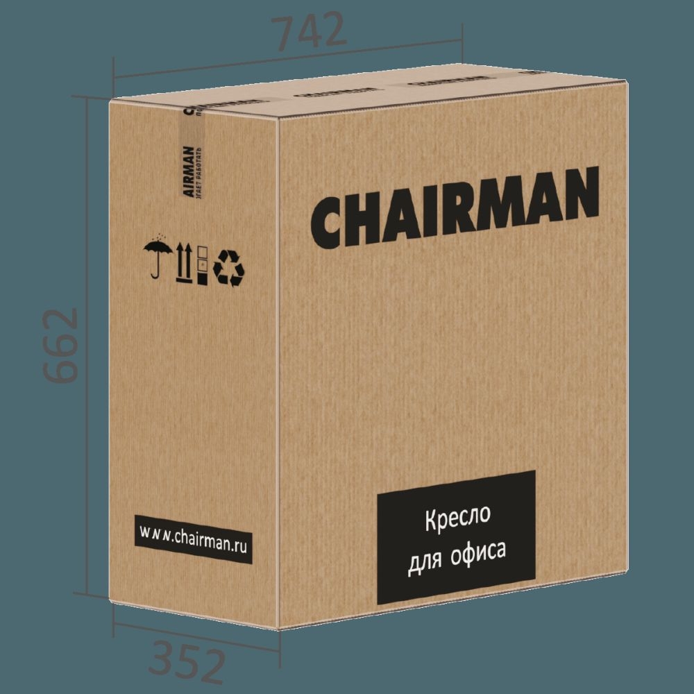 Кресло руководителя CHAIRMAN 535 ЛЮКС (LUX) Черный