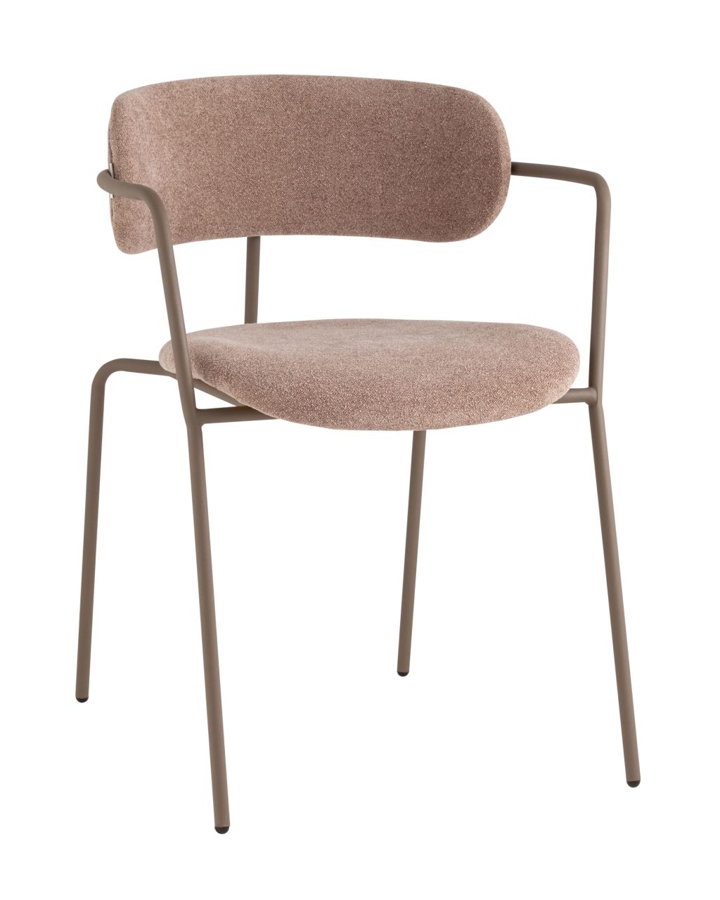 Стул Дженни букле бежевый каркас бежево-серый