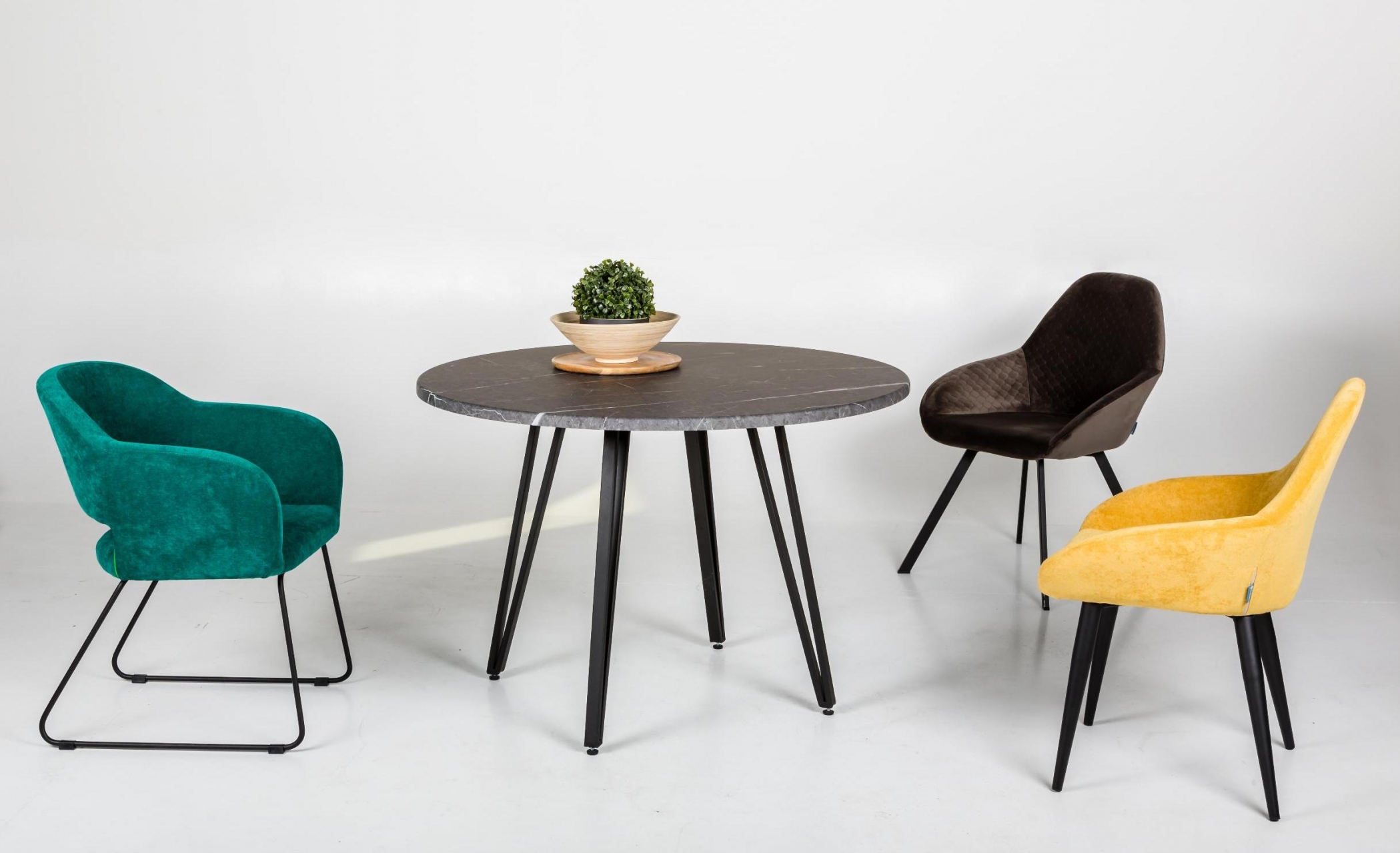 Стол Диего D110 мрамор графит