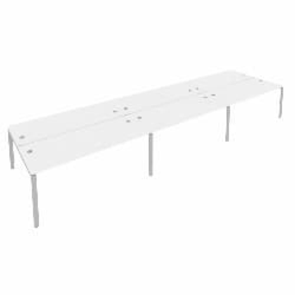 Рабочая станция на 6 раб.места Metal System Б.СМ-6.5 Белый/Серый