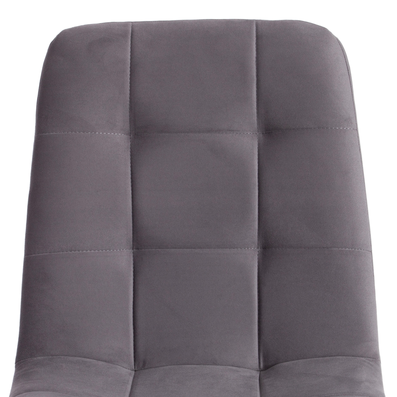 Стул CHILLY MAX Велюр/металл , 45 х 54 х 90 см , темно-серый/черный