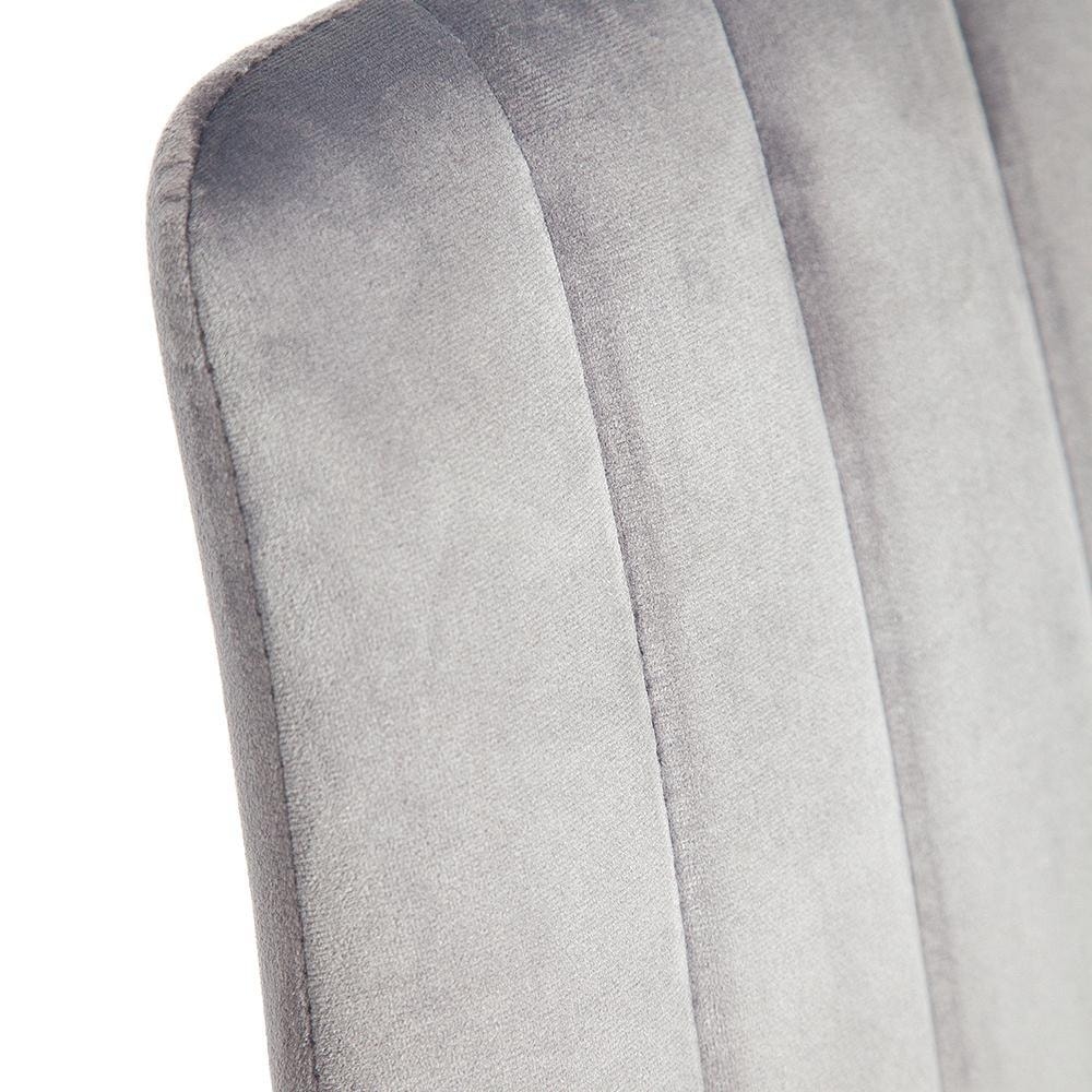 Стул DUBLIN (mod. 7066) металл,ткань, 45 х 56 х 88 х 51 см, серый вельвет/антрацит, G062-40