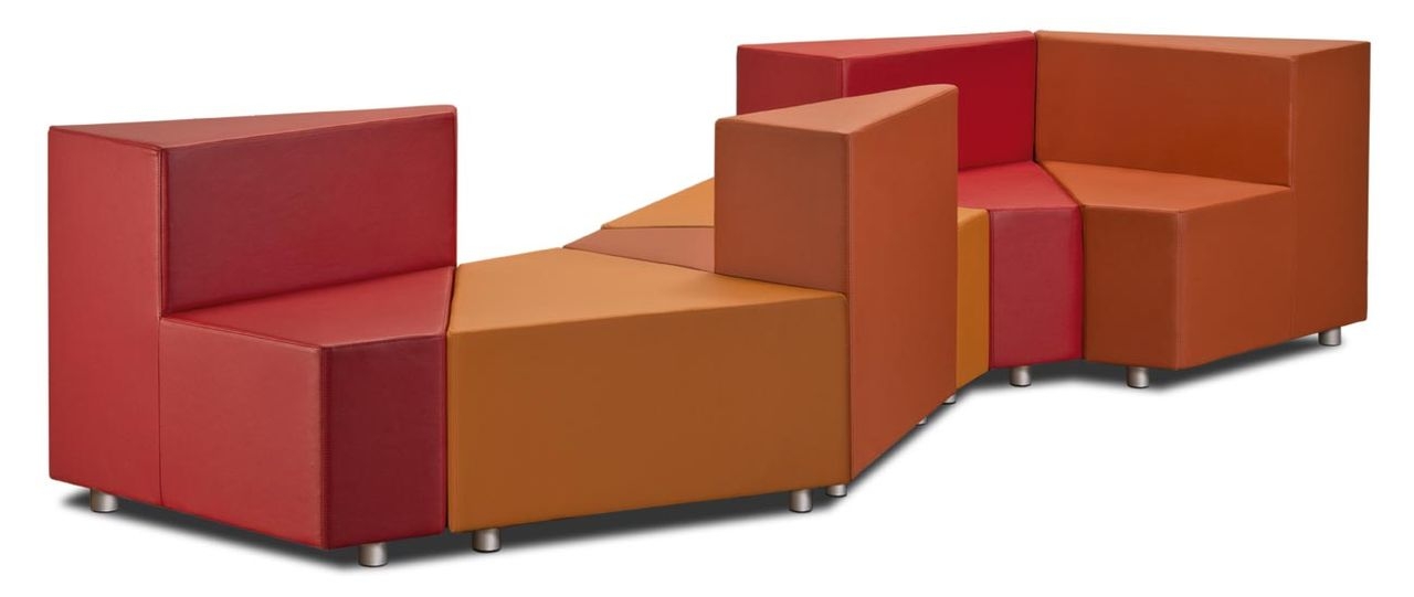 Модуль без спинки Олли 2 4А Красный (кожа)