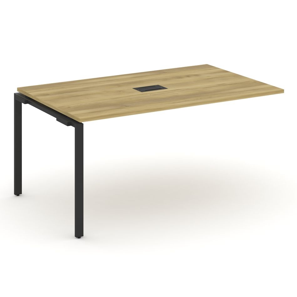 Проходной наборный элемент переговорного стола CONCEPT CN.NPRG-014 Дуб Винченцо Черный
